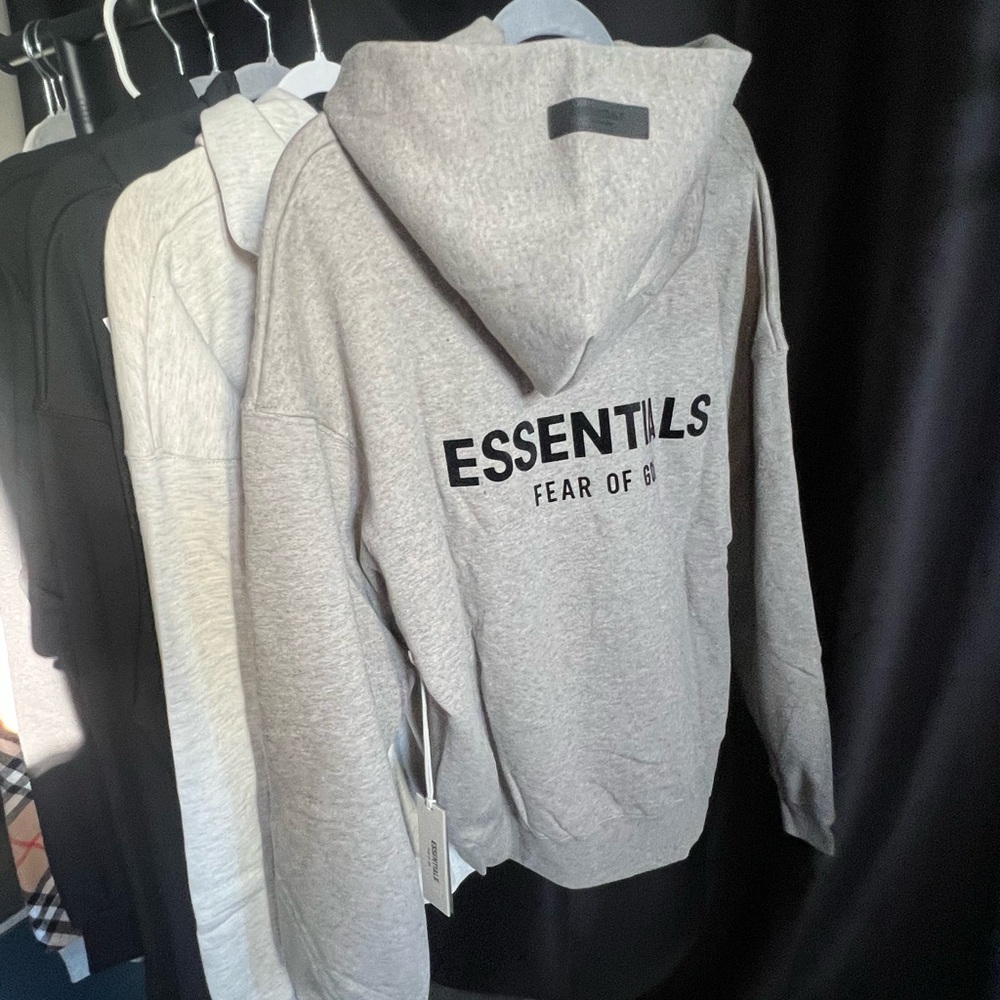 Fear of God Essentials Gray Hoodie